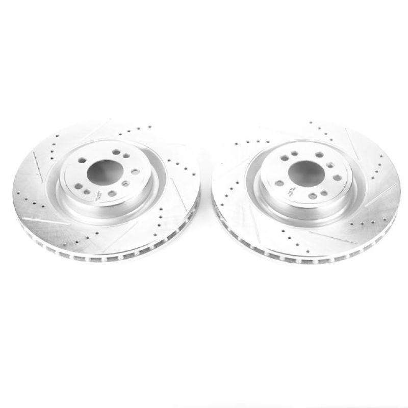 Power Stop 13-16 Mercedes-Benz GL350 Front Evolution Drilled & Slotted Rotors - Pair PowerStop