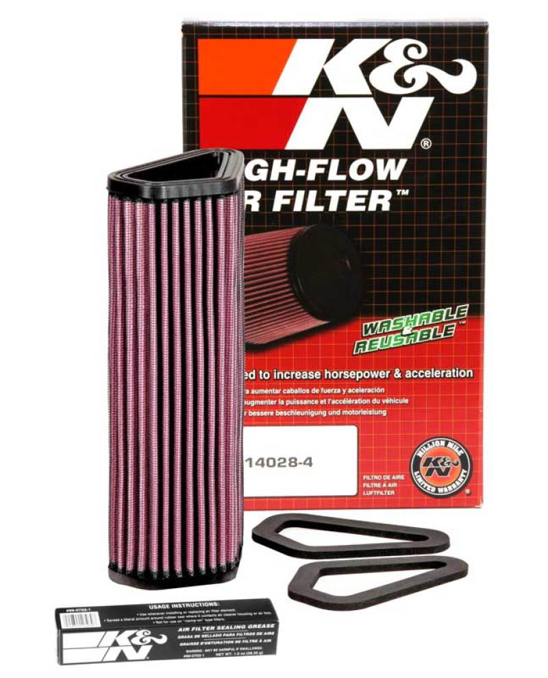 K&N 07-12 Ducati 1098/1098S/1098R/848 848/1198S/Streetfighter/848 Evo/Diavel Replacement Air Filter K&N Engineering