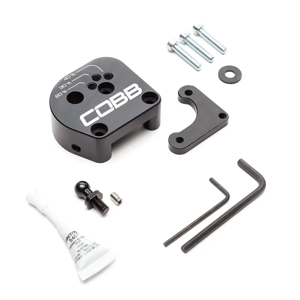 COBB 13-18 Ford Focus ST / 16-18 Focus RS Stage 1+ Drivetrain Package (White w/Blk Shift Knob) FOR0DT00EI-W-BK COBB