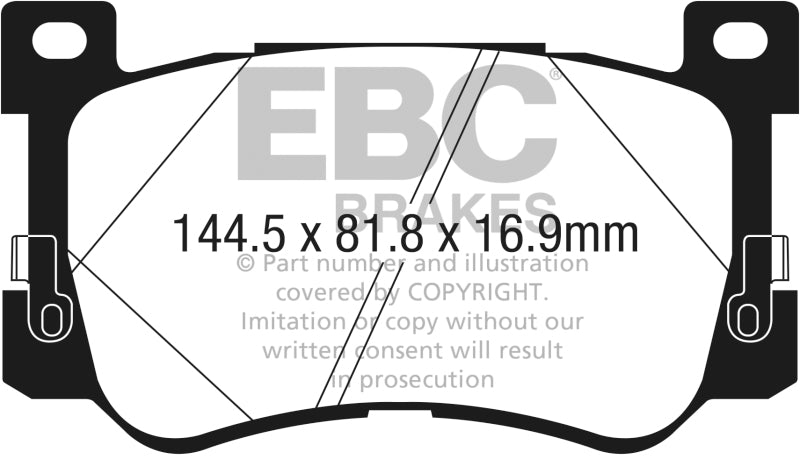 EBC YellowStuff Front Brake Pads - DP43076R EBC