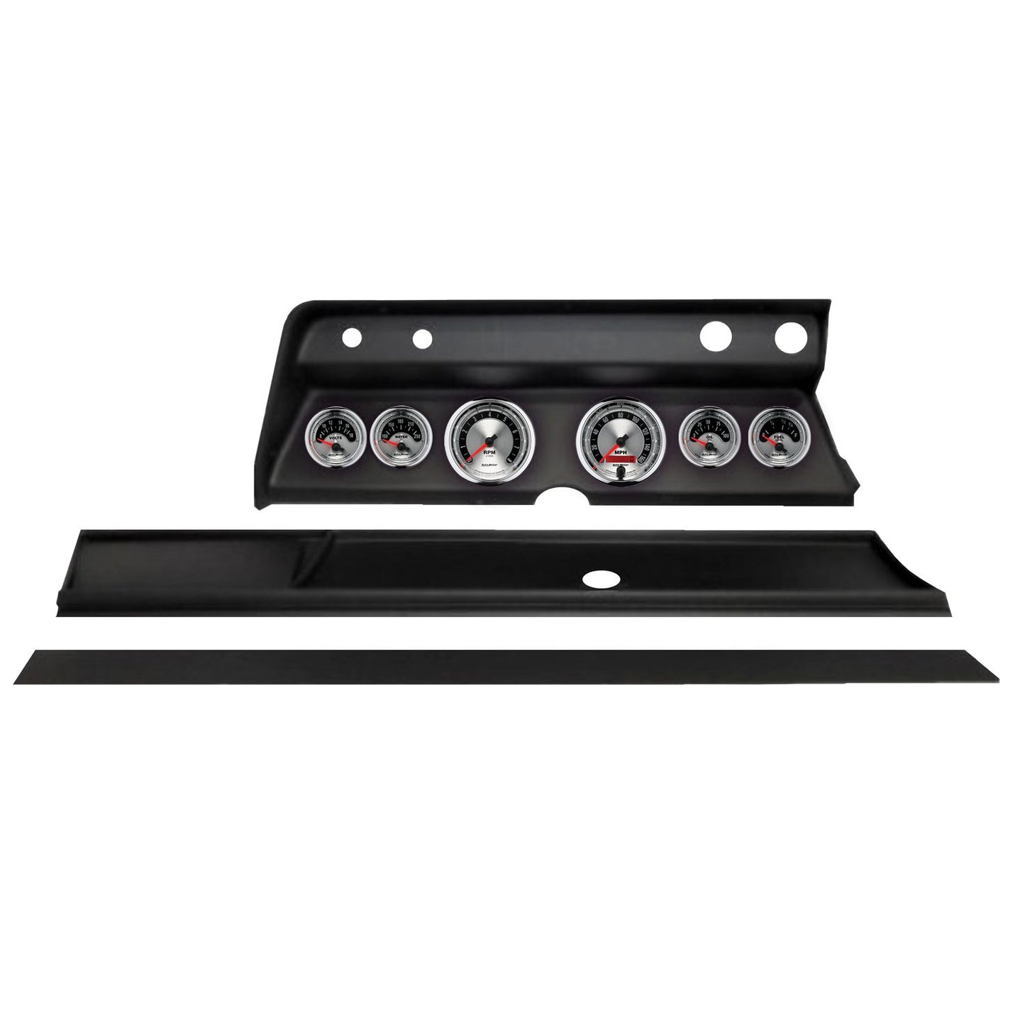Autometer American Muscle Direct Fit Dash Kit 1966 Chevy Chevelle (2 x 3-3/8in. / 4 x 2-1/16in.) 2931-01