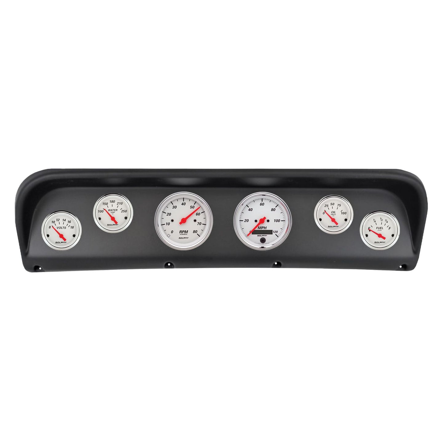 Autometer Arctic White Direct Fit Dash Kit 67-72 Ford F100 (2 x 3-3/8in. / 4 x 2-1/16in.) 2938-03