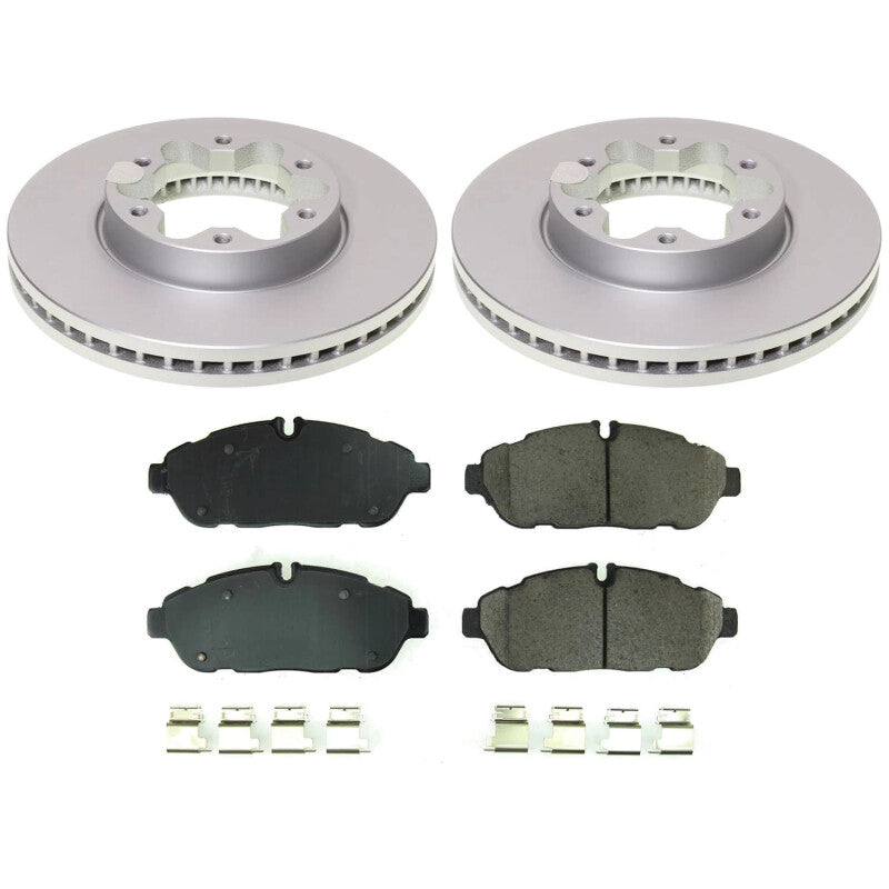Power Stop 20-23 Ford Transit-150 Front Z17 Coated Brake Kit PowerStop
