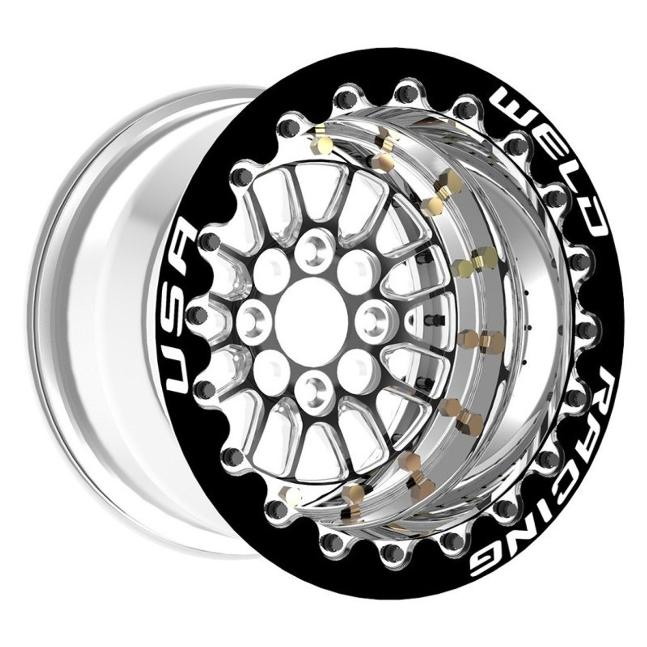 Weld Magnum Import 15x8 / 4x100mm BP / 4in. BS Black SBL MT Wheel