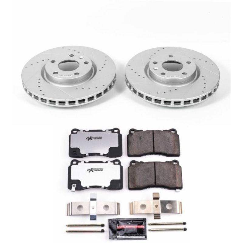 Power Stop 2014 Chevrolet Corvette Front Z26 Street Warrior Brake Kit PowerStop