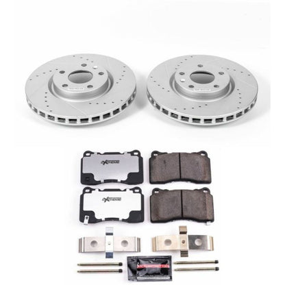 Power Stop 2014 Chevrolet Corvette Front Z26 Street Warrior Brake Kit PowerStop
