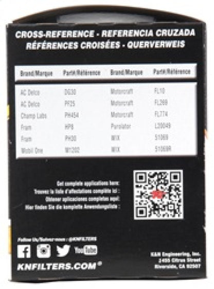 K&N Oil Filter OIL FILTER; AUTOMOTIVE K&N Engineering