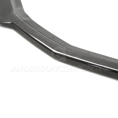 Anderson Composites 2019 - 2024 Chevrolet Camaro SS Type-OE Carbon Fiber Upper Front Chin Spoiler - AC-FL19CHCAMSS-OE