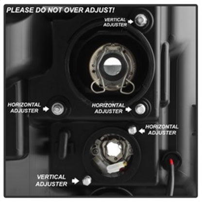 Spyder Ford F-250/F-350/F450 Super Duty 11-16 V2 Projector Headlights - Black (PRO-YD-FS11V2-LB-BK) SPYDER