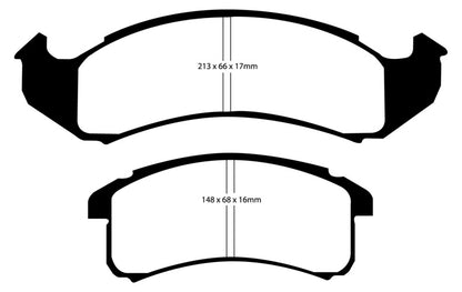 EBC YellowStuff Front Brake Pads - DP41142R EBC