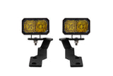 Diode Dynamics 16-21 Toyota Tacoma Stage Series 2in LED Ditch Light Kit - Yellow Pro Combo