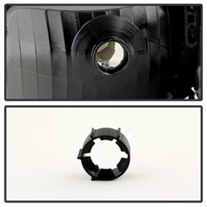 Xtune Ford Ranger 93-97 Crystal Headlights w/ Corner Lights 4pcs Sets Black HD-JH-FR93-SET-BK SPYDER