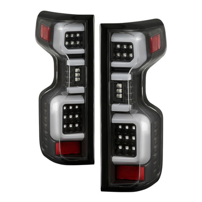 Spyder Chevy Silverado 19-20 (Do Not Fit Halogen Model) LED Tail Light Blk ALT-YD-CS19LED-BK SPYDER