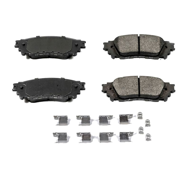 Power Stop 15-17 Lexus NX200t Rear Z17 Evolution Ceramic Brake Pads w/Hardware PowerStop