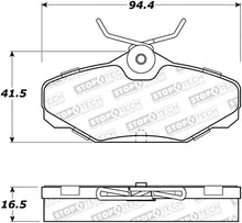 Load image into Gallery viewer, StopTech Premium Ceramic Rear Brake Pads - 308.06100