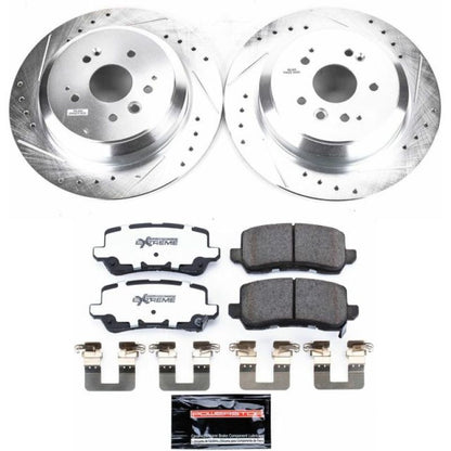 Power Stop 17-19 Acura MDX Rear Z26 Street Warrior Brake Kit PowerStop