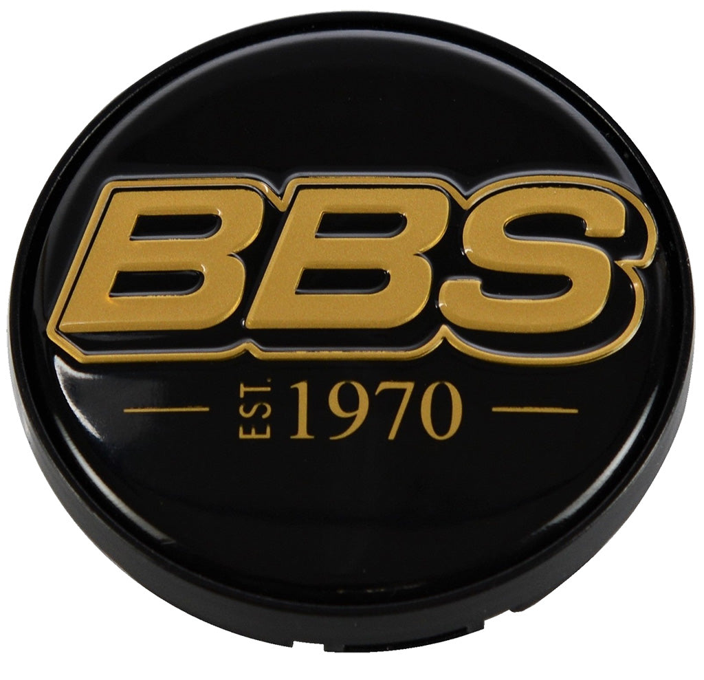 BBS LOGO Center Cap Set 70mm Black/Bronze EST. 1970 HW58071009.4