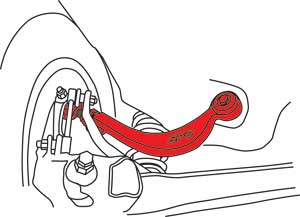 SPC Performance 67425 Adjustable Rear Camber Arm 02-12 Mazda 6/Ford 06-12 Fusion/07+ Edge SPC Performance