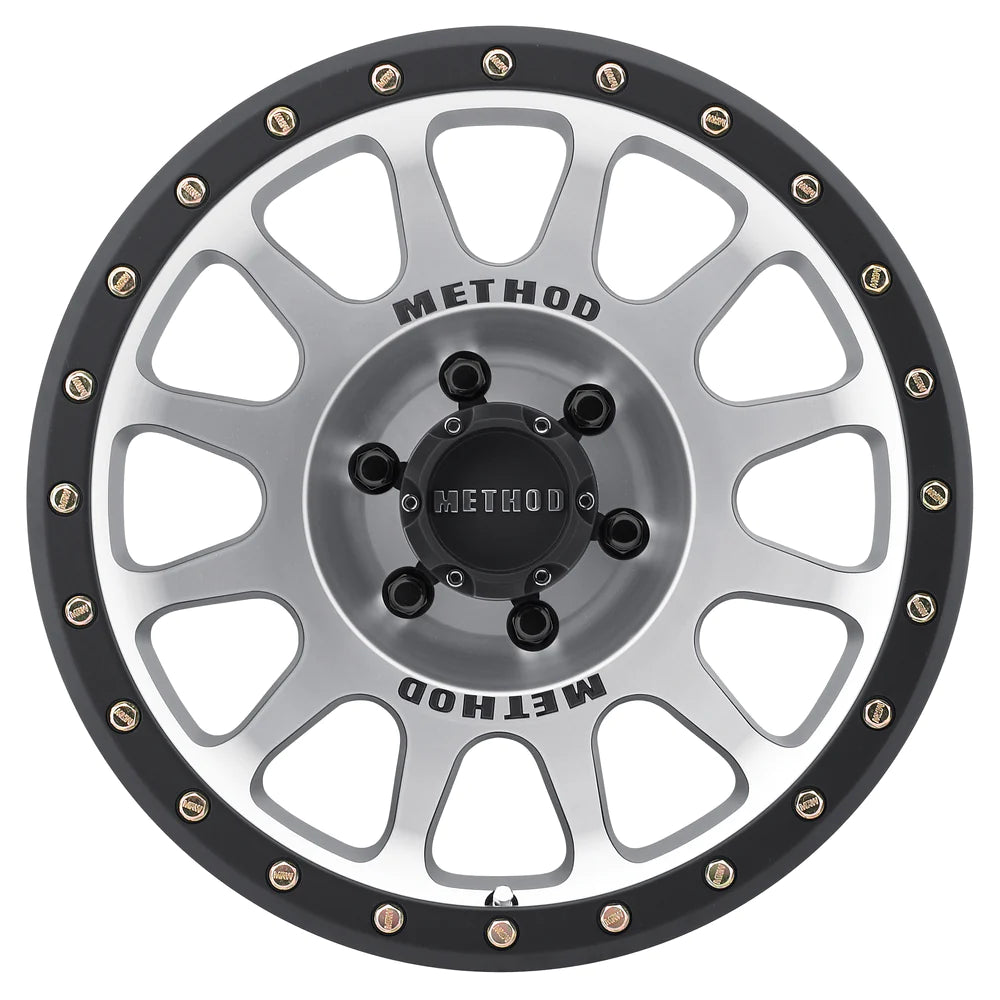 Method 305 NV MACHINED - MATTE BLACK LIP 17x8.5 / 6x5.5 / 25/5.7, 108 Hub Bore - MR30578560325