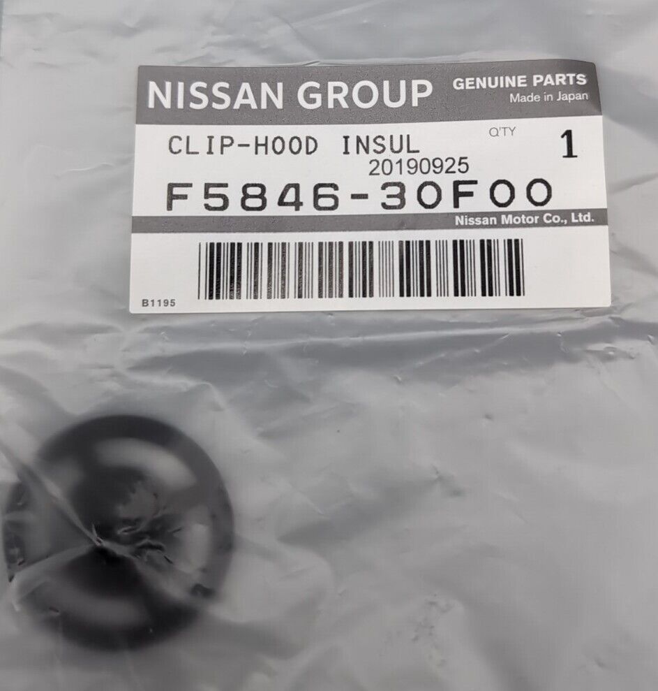 OEM Nissan Hood Components-Insulator Clip - F5846-30F00