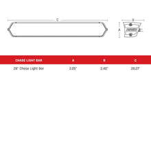 Load image into Gallery viewer, Rigid Industries 28 Inch LED Light Bar Rear Facing 27 Mode 5 Color Tube Mount Chase Series - 901801