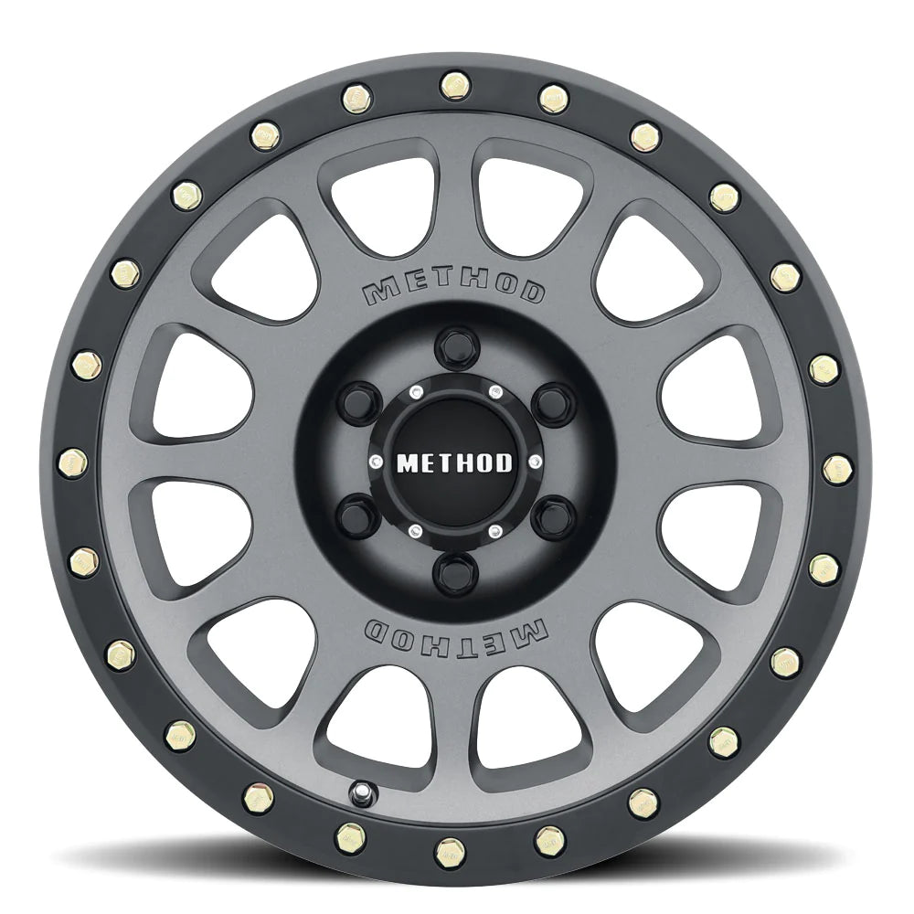 Method 305 NV TITANIUM - MATTE BLACK LIP 17x8.5 / 5x5.5 / 0/4.75, 108 Hub Bore - MR30578555800 Method Wheels