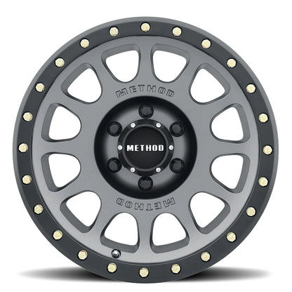 Method 305 NV TITANIUM - MATTE BLACK LIP 17x8.5 / 5x5.5 / 0/4.75, 108 Hub Bore - MR30578555800 Method Wheels