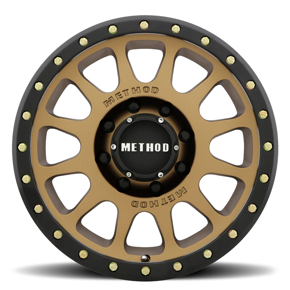 Method 305 NV METHOD BRONZE - MATTE BLACK LIP 18x9 / 6x5.5 / -12/4.5, 108 Hub Bore - MR30589060912N Method Wheels