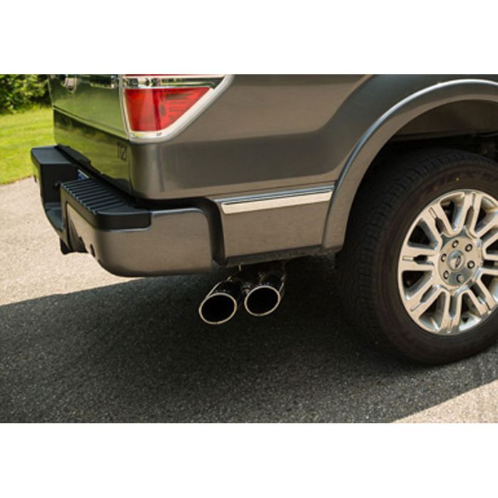 Roush 421711 Cat-Back Exhaust Kit 3" Stainless Steel With Dual Rear Side Exit 4" Tips 3.5L/5.0L/6.2L F-150 2011-2014/F-150 Raptor 2011-2014