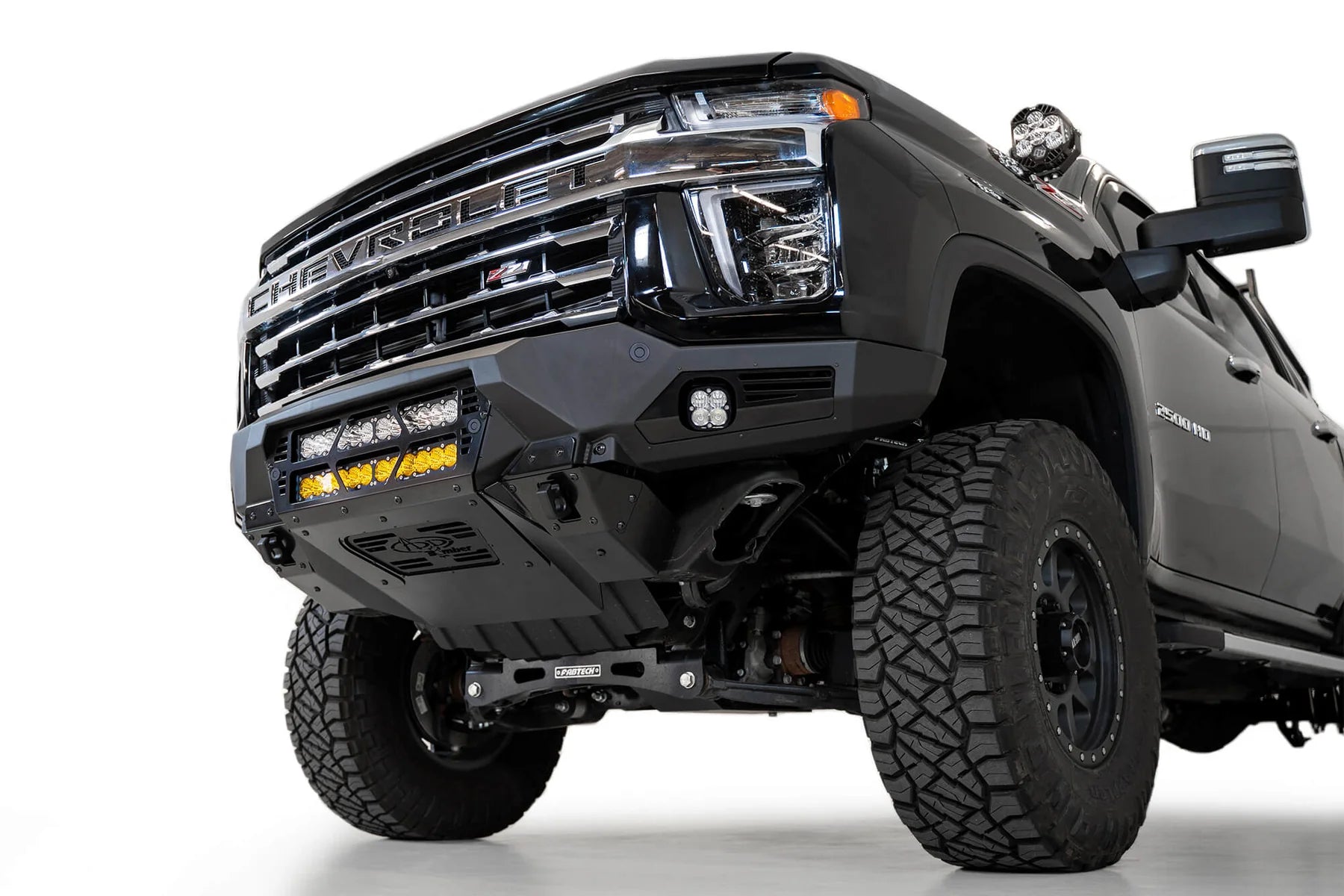 Addictive Desert Designs 2020-2022 Chevy 2500/3500 Bomber Front Bumper (20 Inch Lights) - F270012140103 Addictive Desert Designs