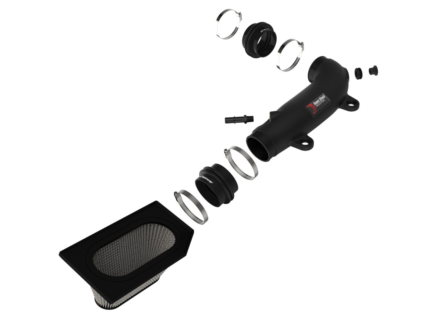 aFe Jeep Wrangler (JL) 18-23 V6-3.6L Super Stock Induction System® w/ Pro DRY S Filter - 55-10009D aFe