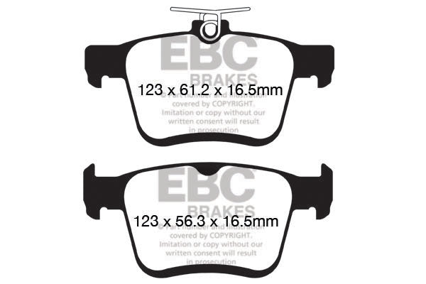 YellowStuff Rear Brake Pads - DP42153R EBC