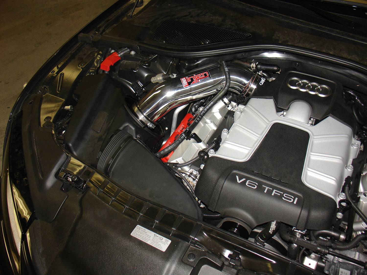 Injen 2012-2018 Audi A6 / A7 V6-3.0l(sc) SP Cold Air Intake System (Wrinkle Black) - SP3085WB
