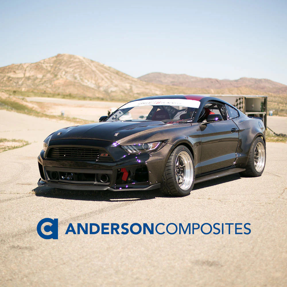 Anderson Composites 15-17 Ford Mustang Carbon Fiber Type-JTP Front/Rear Wide Fender Kit - AC-15MUWBC