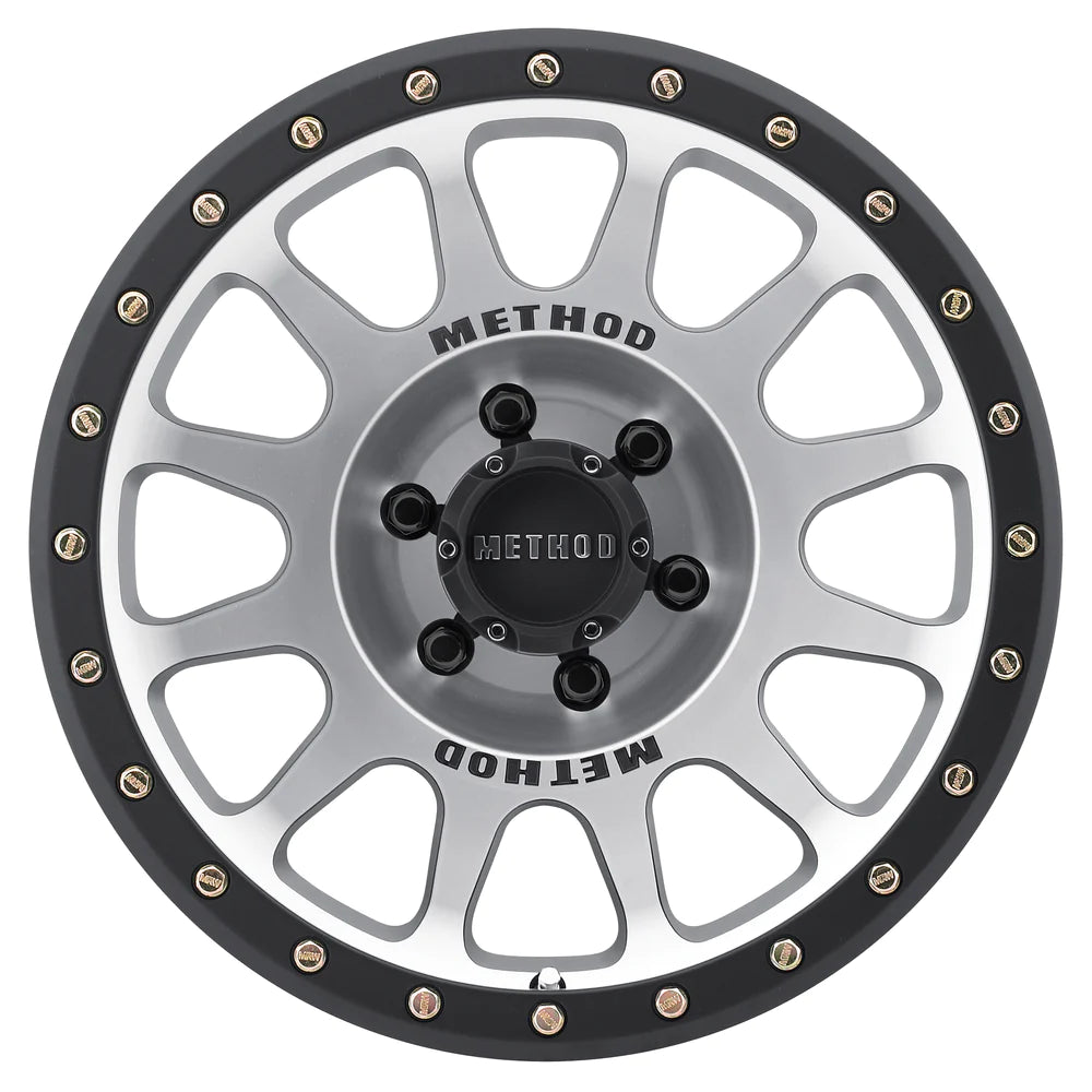 Method 305 NV MACHINED - MATTE BLACK LIP 17x8.5 / 8x6.5 / 0/4.75, 130.81 Hub Bore - MR30578580300