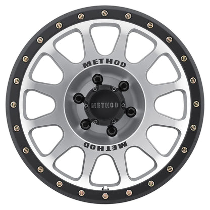 Method 305 NV MACHINED - MATTE BLACK LIP 17x8.5 / 8x6.5 / 0/4.75, 130.81 Hub Bore - MR30578580300