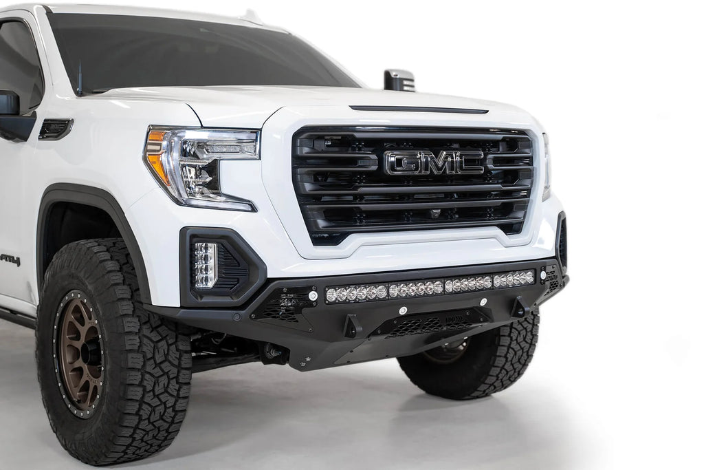 Addictive Desert Designs 2019-2021 GMC Sierra 1500 Stealth Fighter Front Bumper - F471763030103