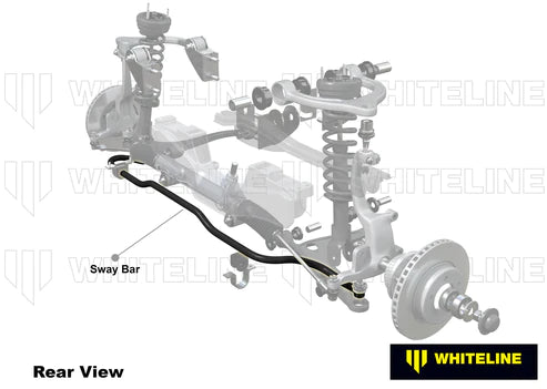 Whiteline 96-00 Honda Civic EJ & EK with OE bar and ball type link Front 27mm Swaybar-heavy duty **S