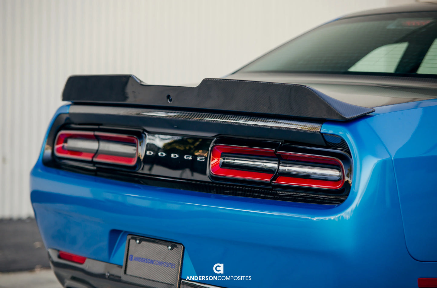 Anderson Composites 2018 - 2023 Dodge Challenger Type-SA Carbon Fiber Rear Spoiler - AC-RS18DGCHHC-SA