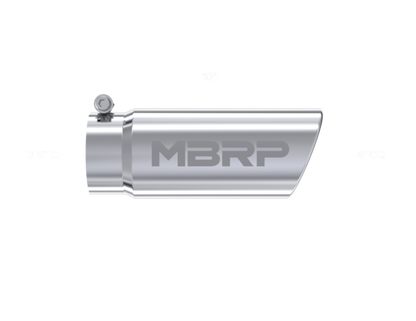 MBRP Universal Tip 4in O.D. Angled Rolled End 3 inlet 10 length - T5112 MBRP