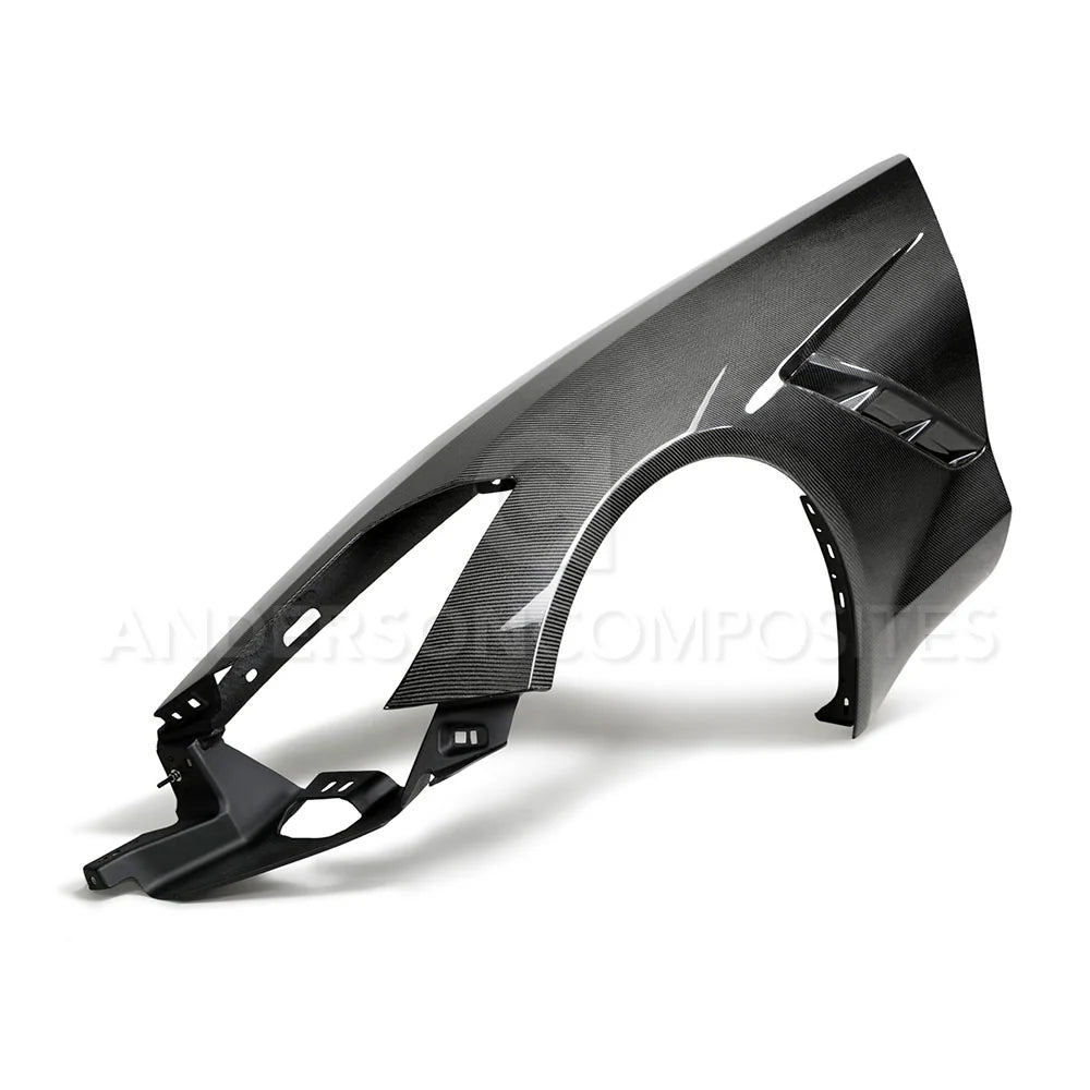 Anderson Composites 2014 - 2019 Corvette C7 Stingray Carbon Fiber Fenders (Pair) - AC-FF14CHC7-OE