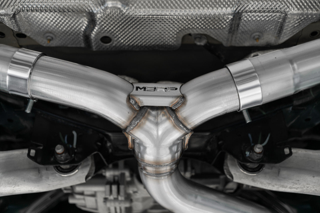 MBRP 2021+ Ford Bronco Sport (1.5L / 2.0L EcoBoost) 2.5in Res-Back Exhaust - Dual Rear - Black MBRP