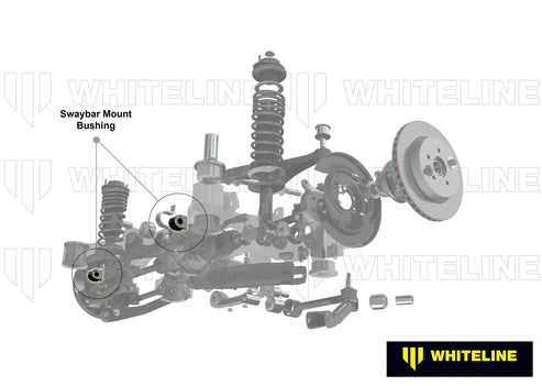 Whiteline 1/12/97 Mitsubishi Evo IV/V/VI/1/02-6/08 Evo VII/VIII/IX Rear 24mm HD Sway Bar Mount Kit