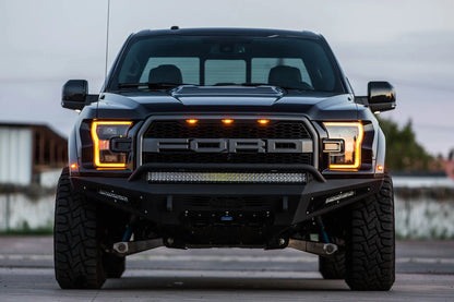 Addictive Desert Designs 2017-2020 Ford Raptor Honeybadger Front Bumper - F117432860103 Addictive Desert Designs