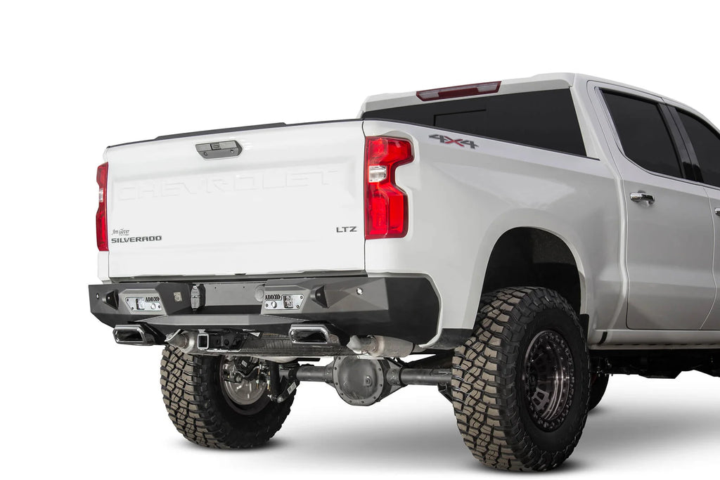 Addictive Desert Designs 2019-2021 Chevy/GMC 1500 Stealth Fighter Rear Bumper W/ Exhaust Tips - R441051280103