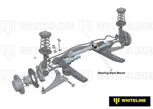 WHITELINE 1/1990-2000 LEXUS SC300 / SC400 FRONT STEERING RACK & PINION MOUNT BUSHING KIT - W13384 Whiteline