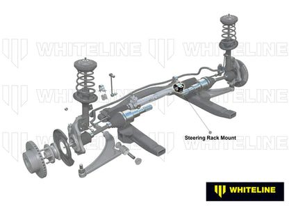 WHITELINE 1/1990-2000 LEXUS SC300 / SC400 FRONT STEERING RACK & PINION MOUNT BUSHING KIT - W13384 Whiteline