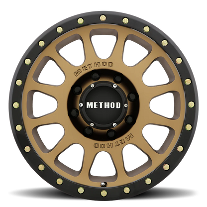 Method 305 NV METHOD BRONZE - MATTE BLACK LIP 20x9 / 8x6.5 / 18/5.75, 130.81 Hub Bore - MR30529080918