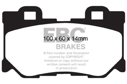YellowStuff Rear Brake Pads - DP41824R EBC