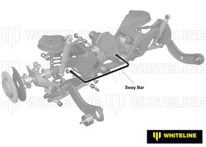 Whiteline BMR78XZ Rear 24 mm Sway Bar-X Heavy Duty Blade Adjustable for 2005+ Mazda 3 Hatch FWD Whiteline